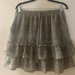 Sienna Sky leopard print pocketed mini skirt (L)